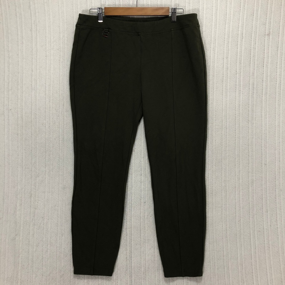 Zac & Rachel Olive‎ Green Stretch Pull On Pants Size L